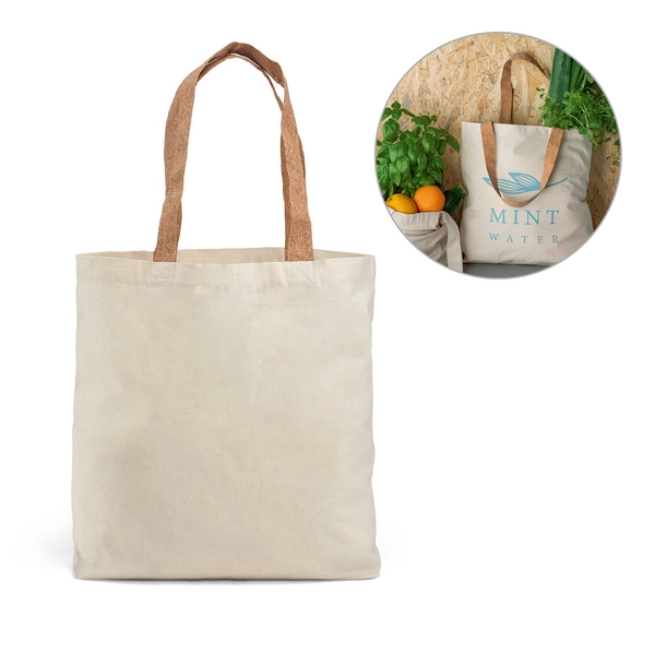 RD 92869-Sacola Ecológica Personalizada com alça em cortiça RD 92869-Sacola Ecológica Personalizada com alça em cortiça